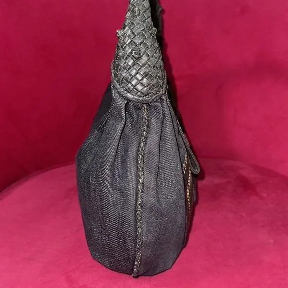 Fendi denim spy bag shoulder hobo purse - Picture 4 of 15